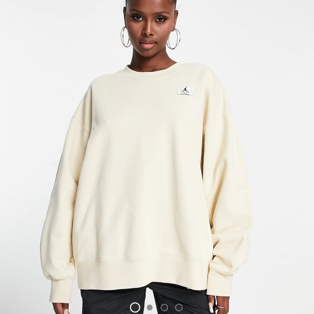 Nike Jordan Flight crew neck sweatshirt in beige